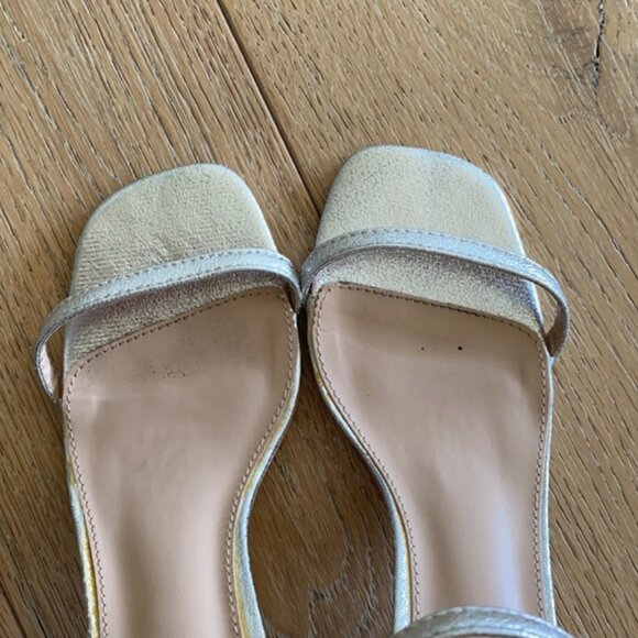 ANTHROPOLOGIE SCALLOPED BLOCK HEEL STRAPPY SANDALS - Picture 5 of 9